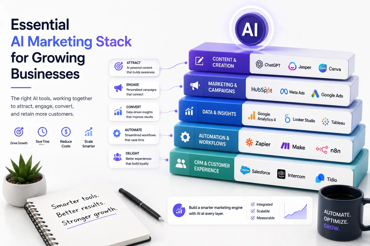 Essential AI Marketing Stack for Growing Businesses